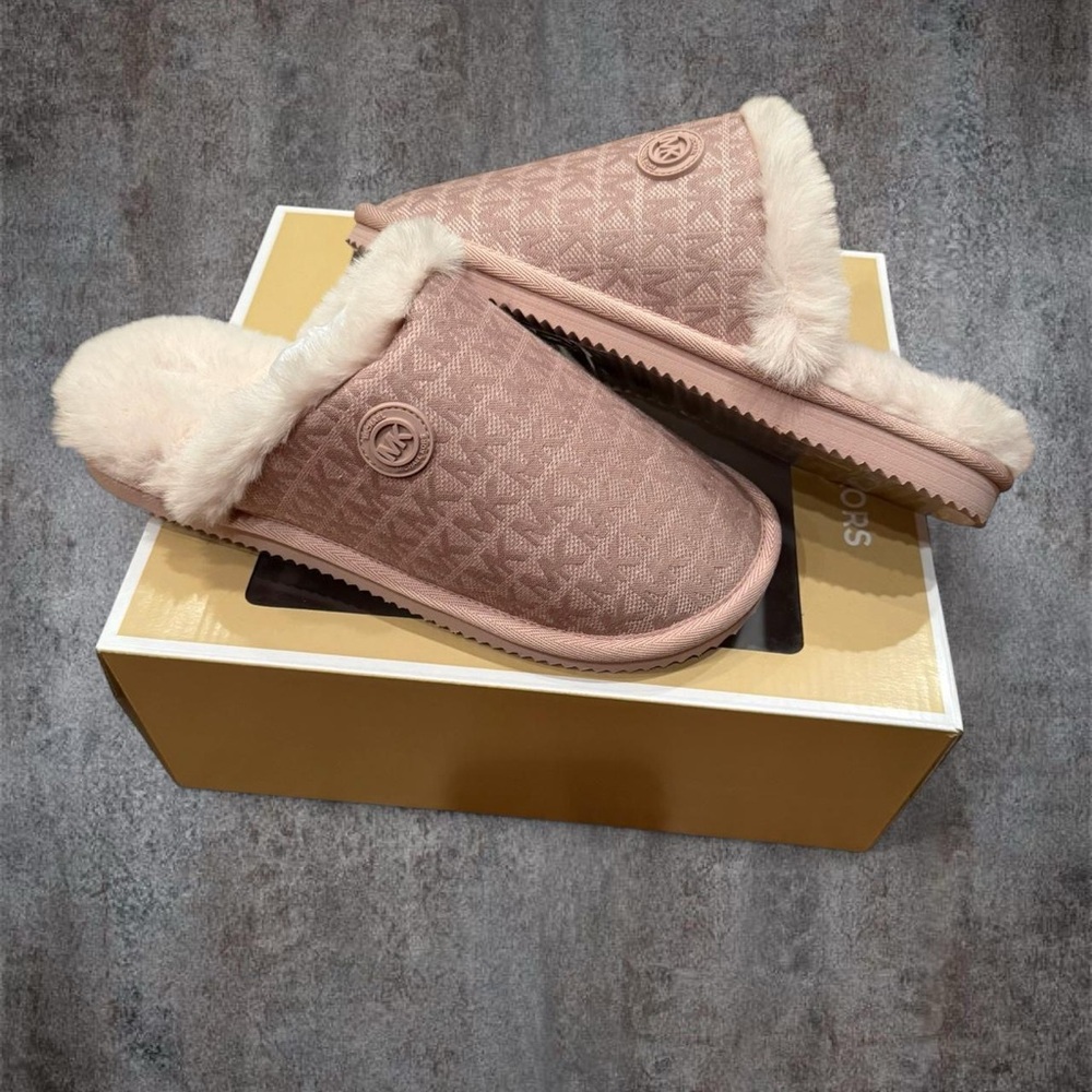 new in box michael kor's slippers.